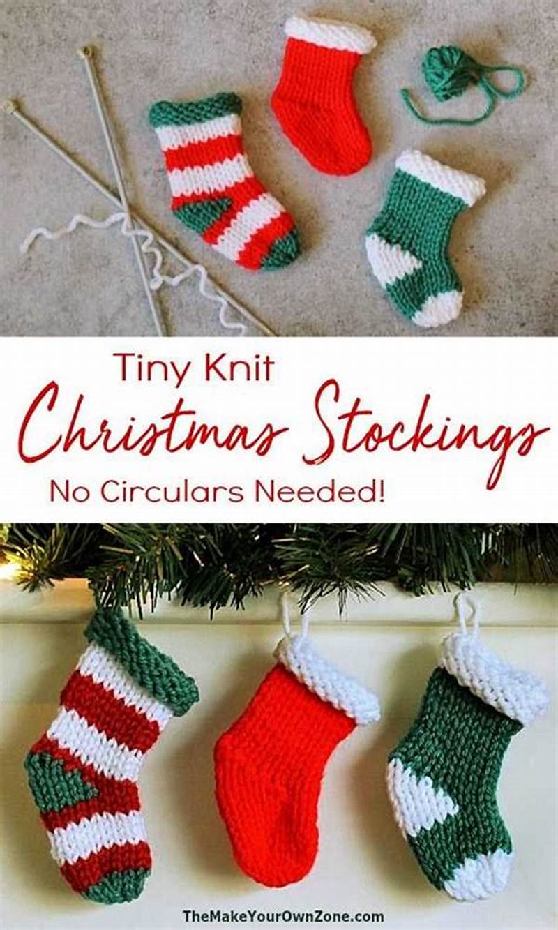 Mini Knit Stocking Pattern For 2 Needles