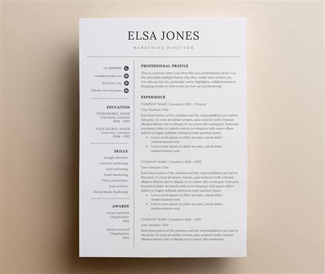 Minimalist Resume Templates
