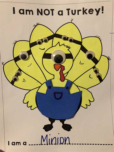 Minion Turkey Disguise Template