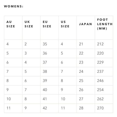 Miu Miu Shoes Size Chart