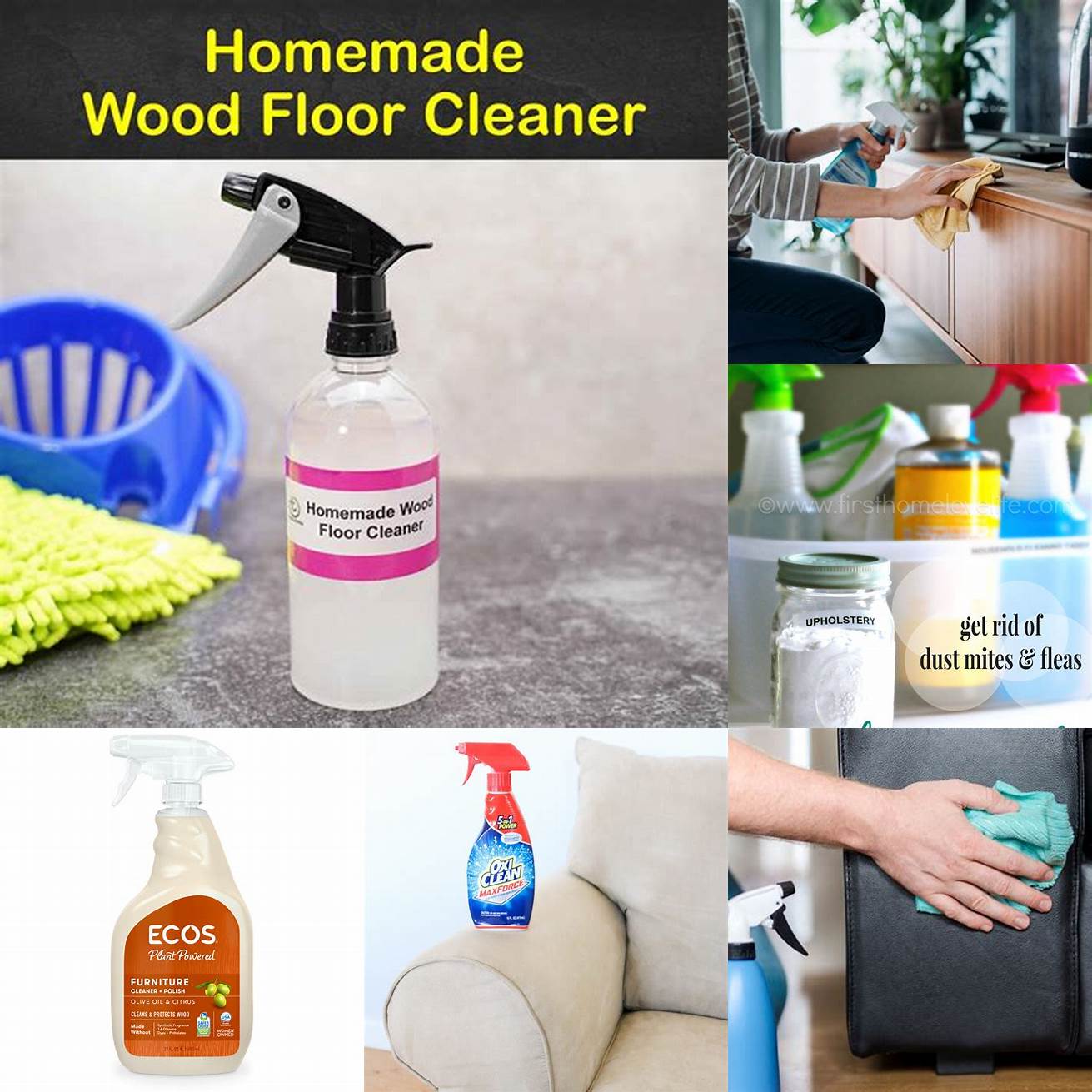Mix a mild cleaner