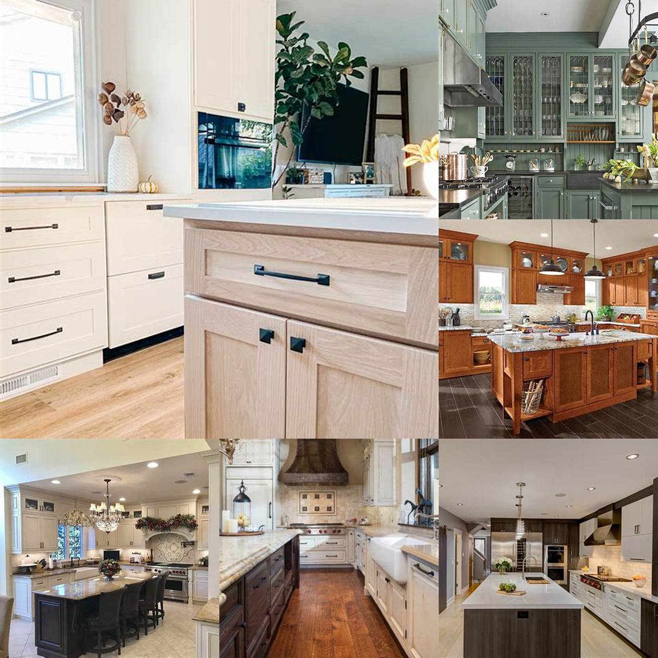 Mix and match with closed cabinets