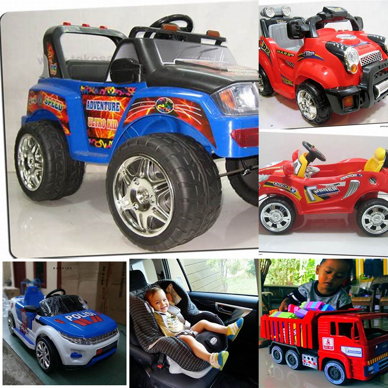 Mobil Anak-Anak dengan Fitur Kendali Orang Tua