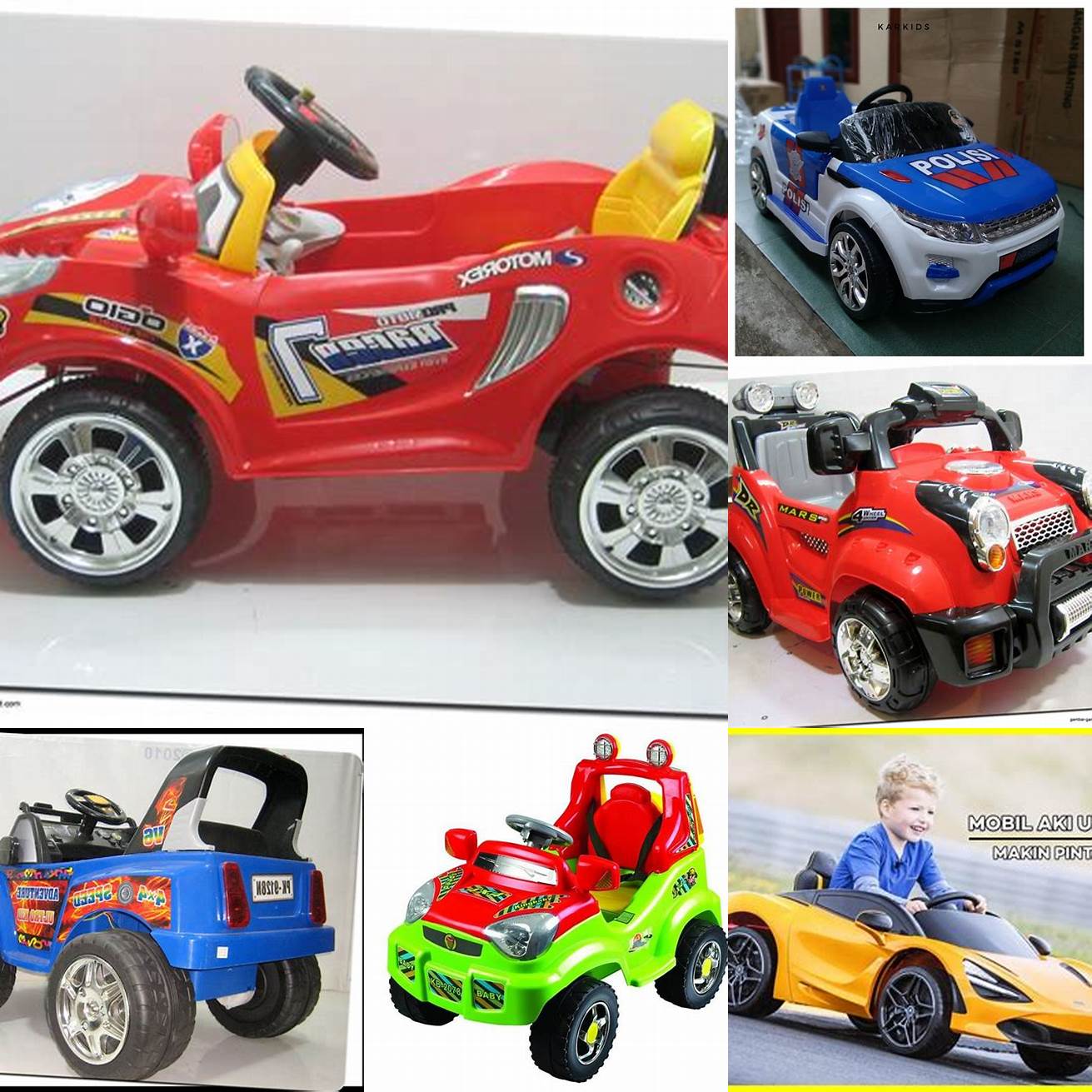 Mobil Anak-Anak dengan Penggerak Kaki