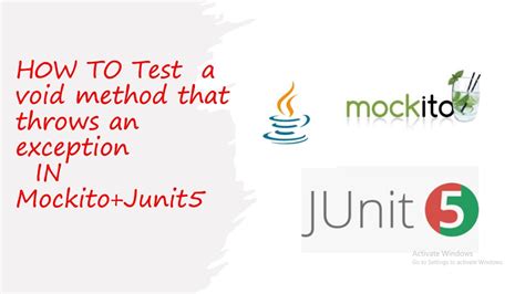 Mockito test a void method throws an exception