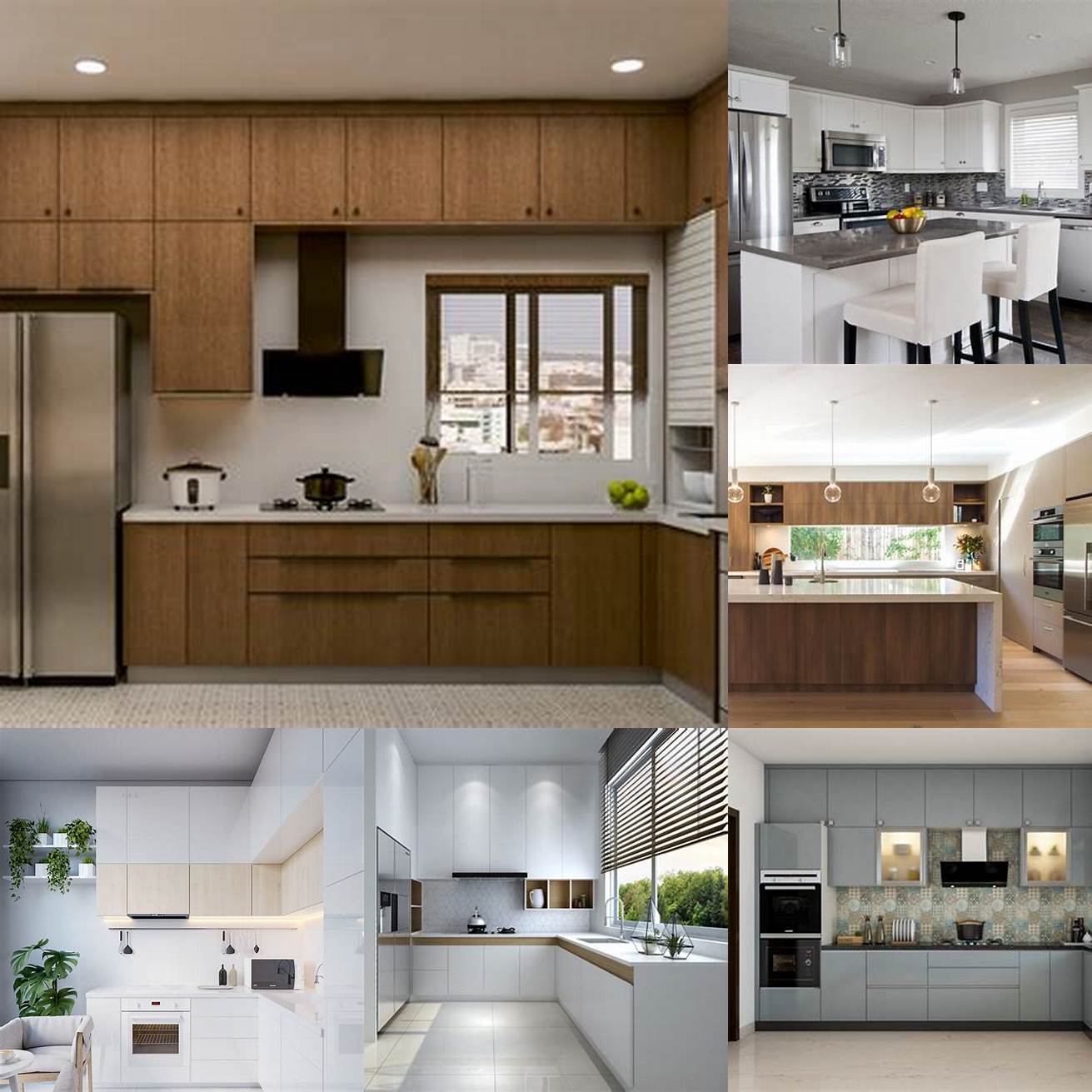 Modern L-shaped kitchen