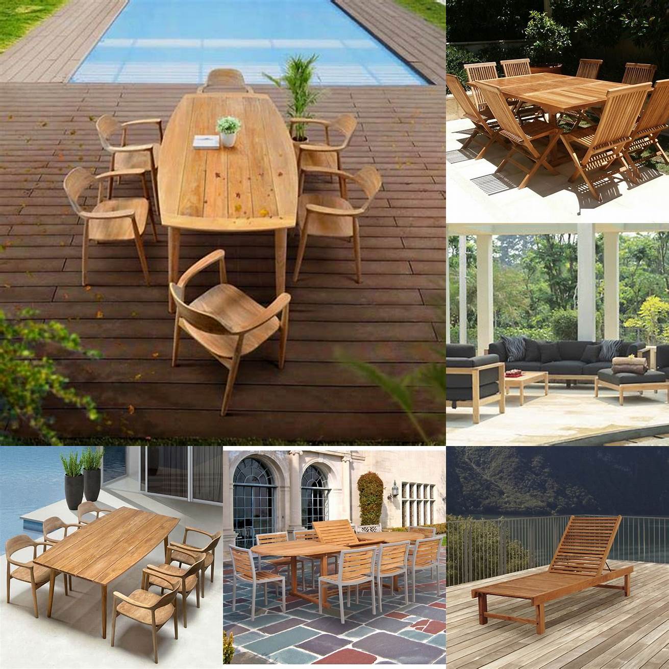 Modern Teak Outdoor Furniture