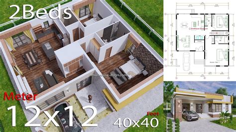desain rumah 12x12 modern