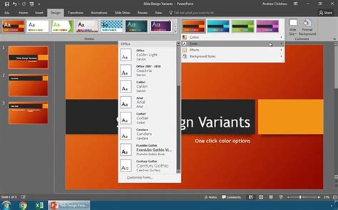 Modify Powerpoint Template