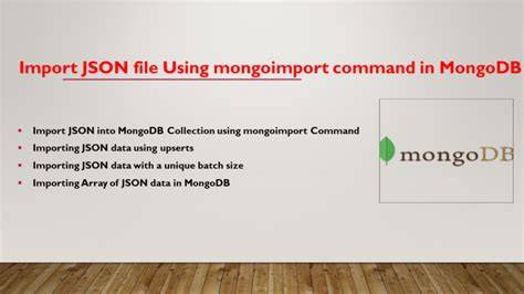Mongoimport of JSON file