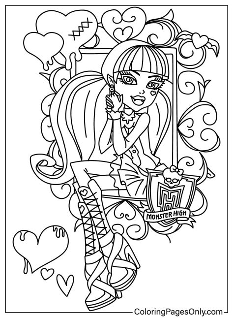 Monster High Coloring Pages Free Printable