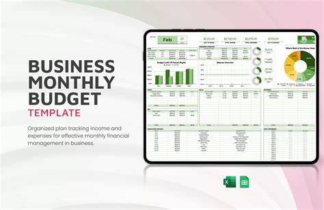 Monthly Business Budget Template