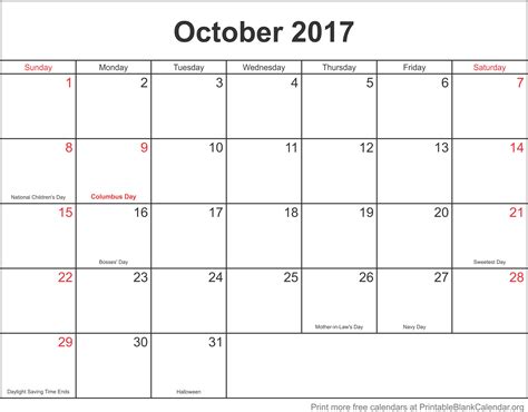 Monthly Calendar For
