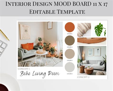 Mood Board Template For Interior Design