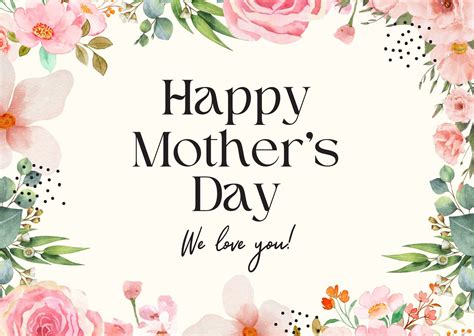 Mothers Day Templates