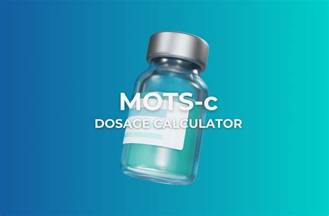 Mots-c Dosing Chart