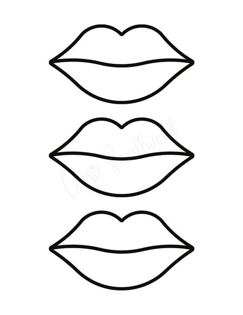 Mouth Template Printable