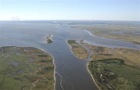 Mouth of the Neches River Sabine lake