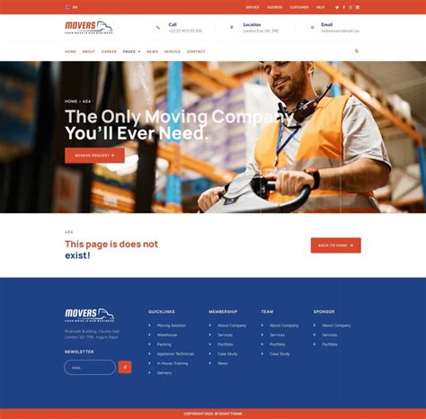 Moving Company Website Template