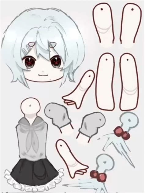 Moving Paper Doll Template