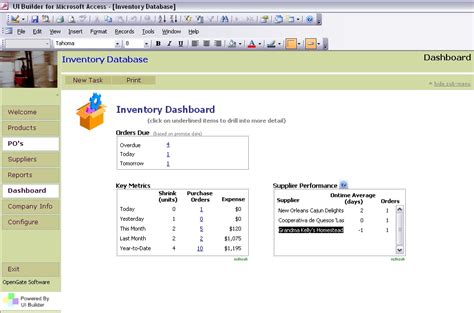 Ms Access Point Of Sale Template