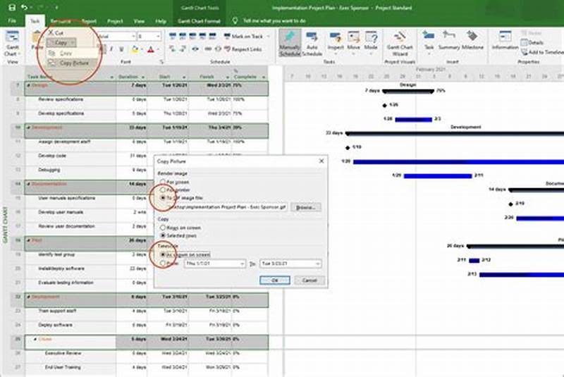 Ms Project Export Gantt Chart To Excel