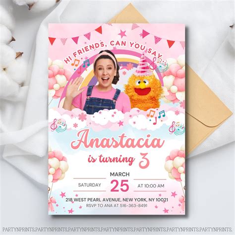 Ms Rachel Birthday Invitation Template