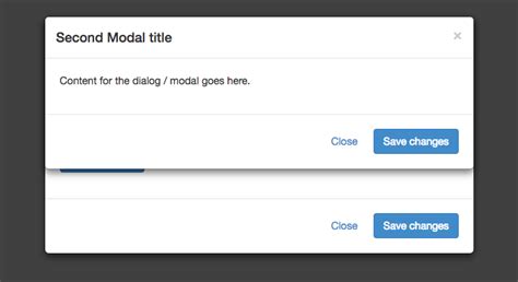 Multiple modals overlay