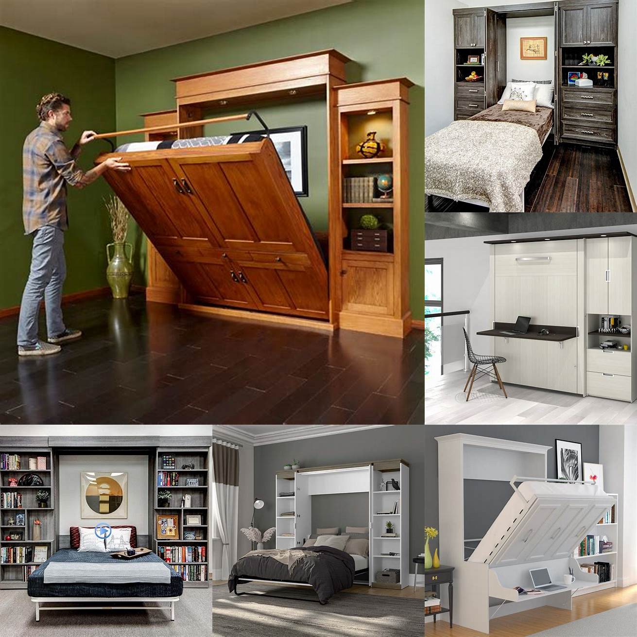 Murphy bed with built-in storage