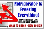 My GE Refrigerator Is Freezing Food