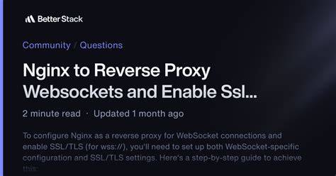 NGINX to reverse proxy websockets AND enable SSL wss