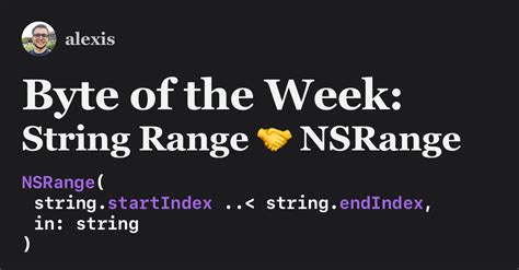 NSRange to RangeStringIndex