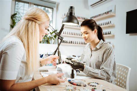 Nail Technician Working