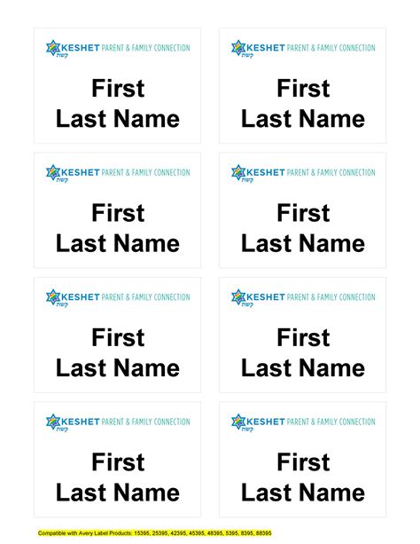 Name Badge Templates