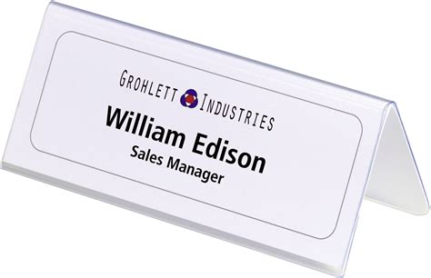 Nameplate Template For Desk