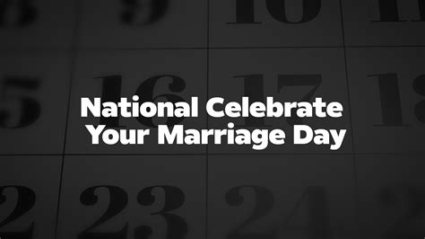 National Celebrate Your