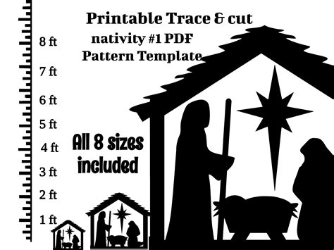 Nativity Cut Out Template