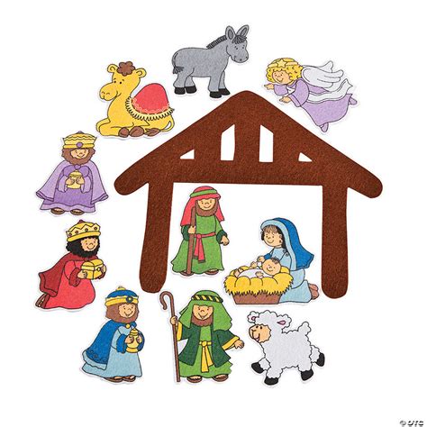 Nativity Scene Cutouts Printables