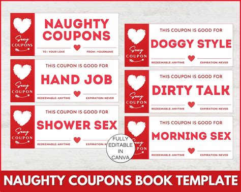 Naughty Coupons For Him Printable