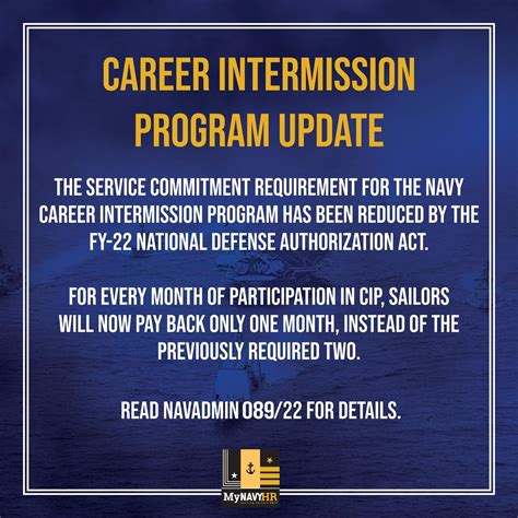 Navy Career Intermission Program