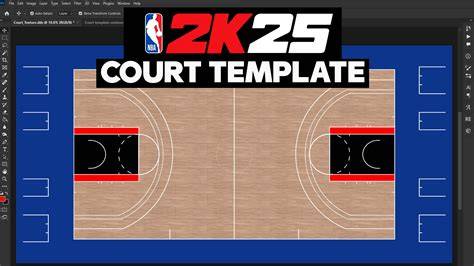 Nba 2k Court Template