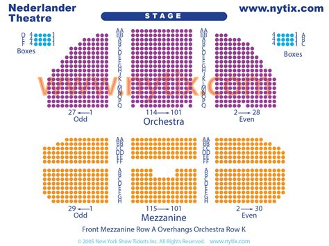 Nederlander Theater Interactive Seating Chart