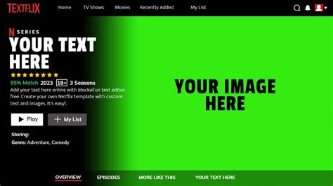 Netflix Show Template