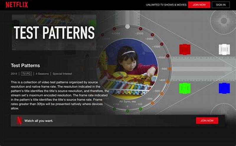 Netflix Test Pattern