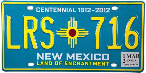 New Mexico Organizational License Plate