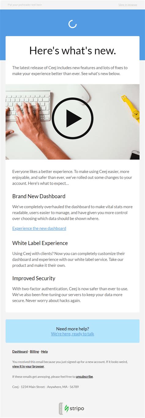 New Product Launch Email Template