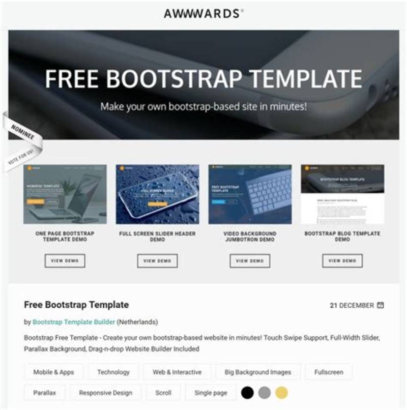 New Simple Tech Bootstrap Template