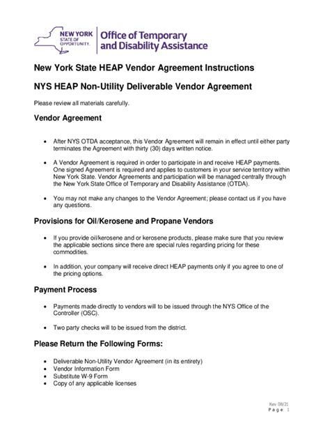 New York State Printable Heap Application