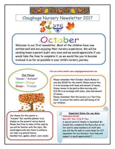 Newsletter Preschool Template