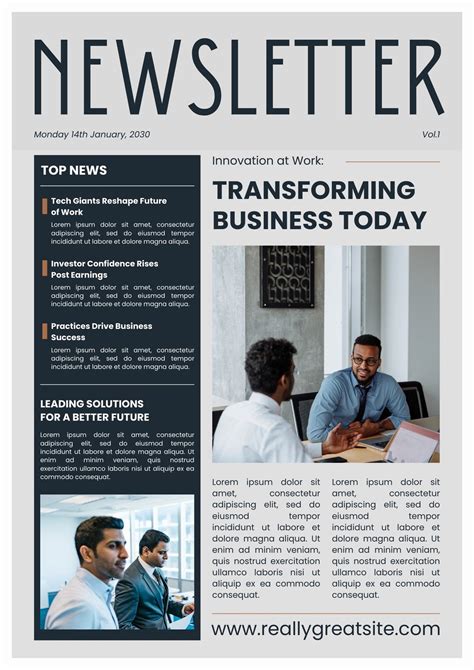 Newsletter Template Email